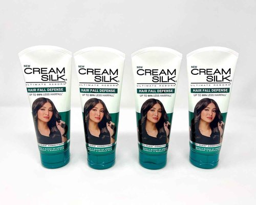Generic New Cream Silk Hair Fall Defense Tri-Oleo Conditioner 180ml (Pack of 4), Green