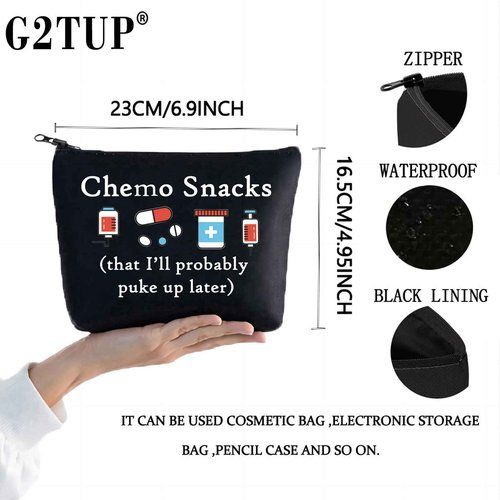 G2TUP Funny Chemo Snacks Chemo Bag Chemo Care Package For Women Warriors (Chemo Snacks)