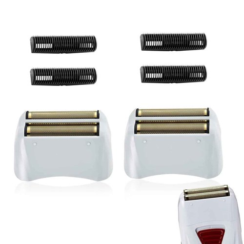 For Andis Foil Shaver Replacement Head for Model TS-1 TS-2 17150 17200 17235 Pro Foil Shaver, Replaces #17155 17160 17280 Shaver (Gold/2Pack)