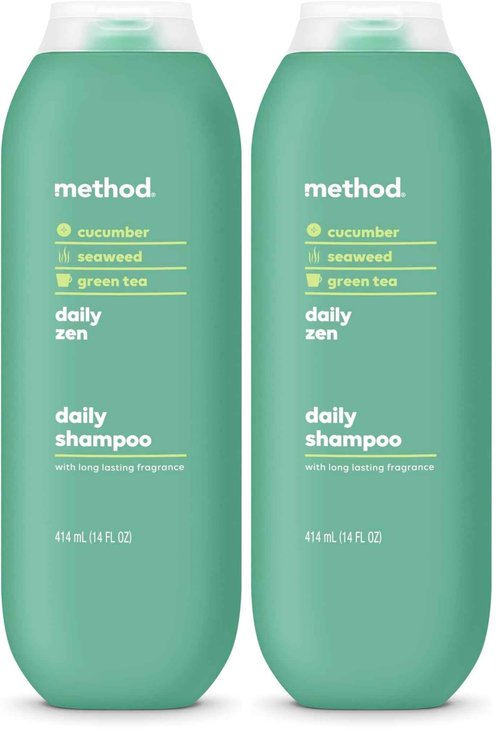 Method Everyday Shampoo, Daily Zen with Cucumber, Green Tea, and Seaweed Scent Notes, Paraben and Sulfate Free, 14 oz (Pack of 2)