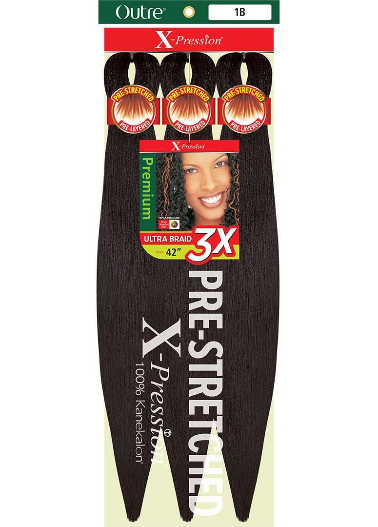 [2 PACK DEAL] Outre X-PRESSION Ultra Braid Pre-streteched Braid 42" 3X (2 Packs, 30)