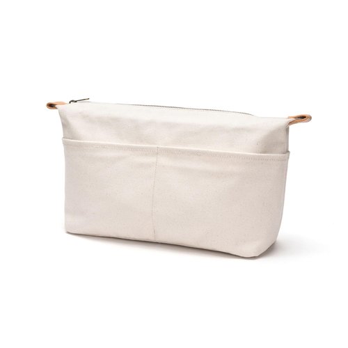 YONBEN Insert Storage Bag Purse Organizer and Cosmetic Travel Bags for Women Makeup Bag with Compartments Three Sizes Cotton Canvas built-in compartments functiona and fashionable