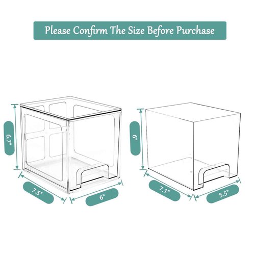 VEGEVIGI Disposable Face Towel Holder Intended For Face Towels XL, Facial Towel Storage Box Dispenser For Clean Towels For Bathroom