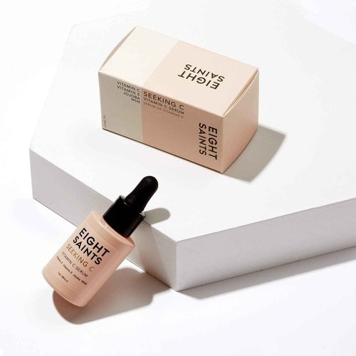 Eight Saints Vitamin C Serum For Face, Anti Aging Facial Serum, Hyaluronic Acid, Vitamin E, Organic Aloe Vera and Jojoba Oil, Hydrating & Brightening Serum for Dark Spots, Fine Lines and Wrinkles, 1oz