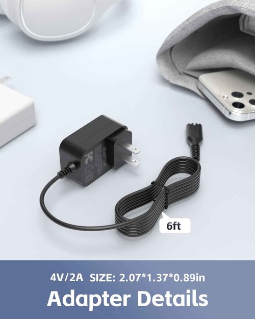 Superer 8W AC Charger Fit for Wahl Cordless Magic Clipper 8148 8164 8591 8509 1919 8148L 8591L 08504-400 8148-308 97225-002 Adapter Power Supply Cord