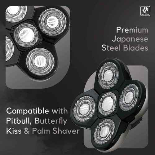 Skull Shaver Forte Replacement Blade - High-Performance Shaving Blade - Waterproof Electric Razor Blade - Wet & Dry Use - Compatible with Pitbull, Palm & Butterfly