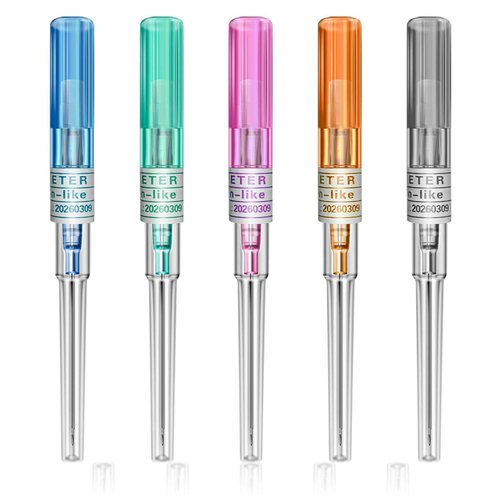 WZPB Catheter Piercing Needles - 50 Pcs 14G, 16G, 18G, 20G, 22G IV Catheter Piercing Needles for Ear Nose Lip Tongue Belly Navel Nipple Cartilage Piercing Kit