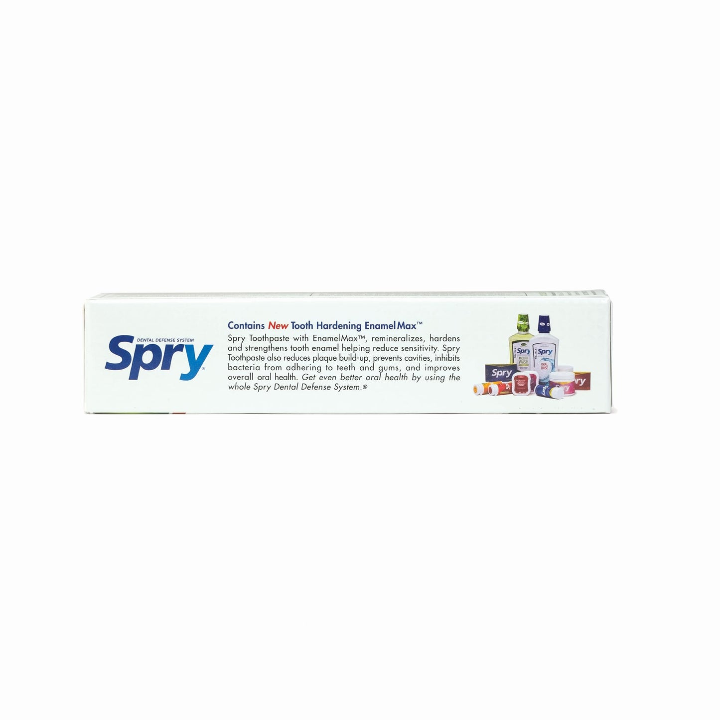 Spry Xylitol Toothpaste 5oz, Fluoride Toothpaste Adult and Kids, Teeth Whitening Toothpaste with Xylitol, Natural Breath Freshening, Mouth Moisturizing Ingredients, Spearmint (Pack of 1)