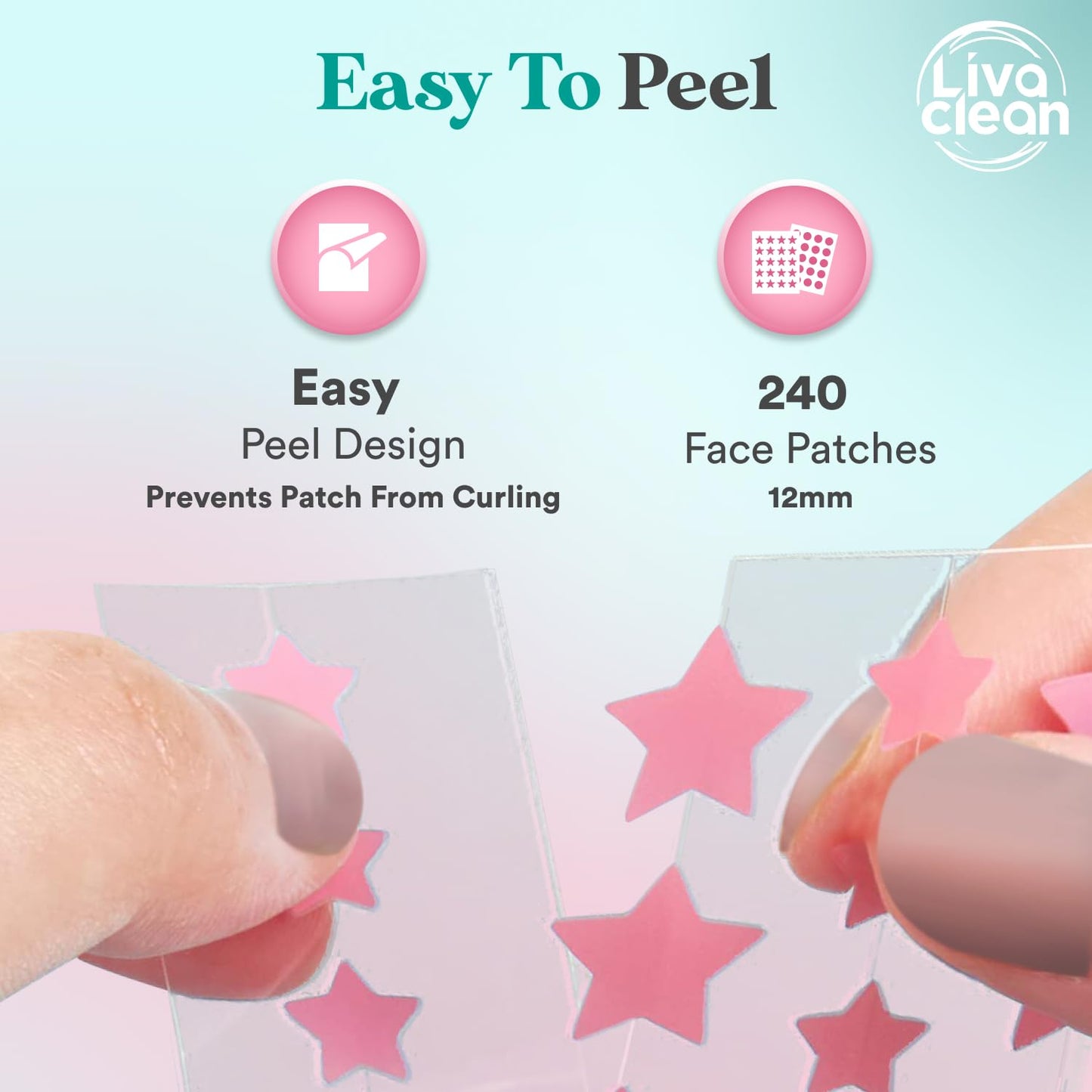 LivaClean 240 CT Heart & Star Pimple Patch w/Salicylic Acid & Tea Tree Oil, Pimples Patches, Pimple Patches Heart, Pimple Patch Cute, Zit Patch, Cute Pimple Patches, Heart Pimple Patches for Face