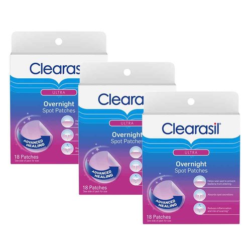 Clearasil Stubborn Acne Control 5in1 Pimple Patch, 18 Count (Pack of 3)