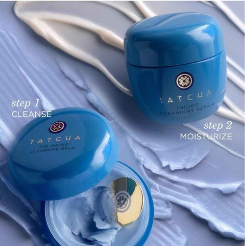 TATCHA The Indigo Cleansing Balm | Gentle Moistuirizing Cleanser, Fragrance-Free, Buttery-Soft Balm that Melts to Gently Cleanse & Remove Makeup | 1.9 oz