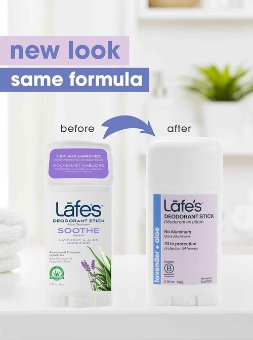 Lafe's Natural Deodorant | 2.25oz Aluminum Free Natural Deodorant Stick for Women & Men | Paraben Free & Baking Soda Free with 24-Hour Protection (Lavender and Aloe, 2.25 Ounce (3-Pack))