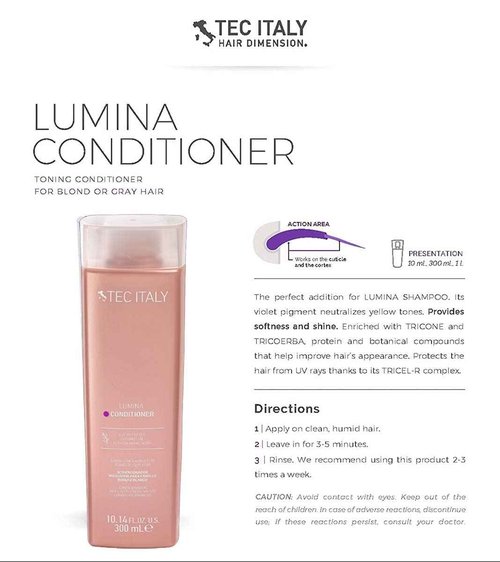 Tec Italy Lumina Shampoo & Conditioner Bundle Pack