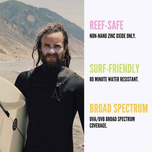 SurfDurt Original Sunblock - Natural Sun Screen - Zinc Sunscreen - Reef Safe Sunscreen - Surf Sunscreen SPF 30 Sunscreen (Zombie White, 2 oz)