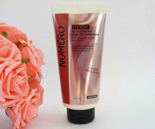 Brelil Numero Illuminating Mask with Precious Oils for bright, shiny Hair (10.1 fl.oz.)
