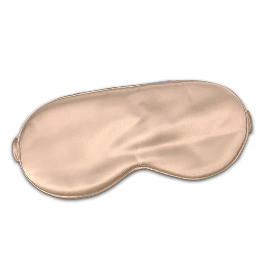 CELESTIAL SILK 100% Silk Sleep Mask for Women with Silk Covered Elastic Strap, 100% Silk Filled Silk Eye Mask for Sleeping (One Size, Taupe)