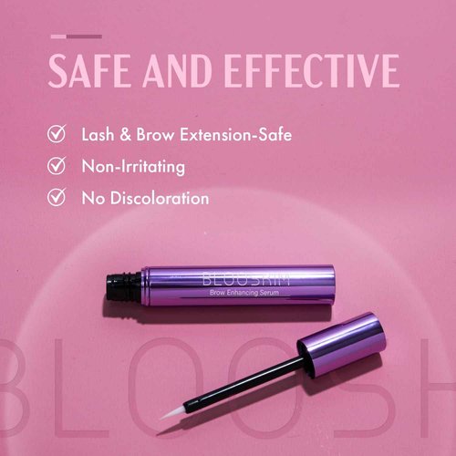 Blooskim Eyebrow Growth Serum for Women & Men – Natural Brow Enhancing Serum to Grow Thicker, Fuller Brows Fast – Nourishing Eyebrow Hair Growth - 0.17 fl oz