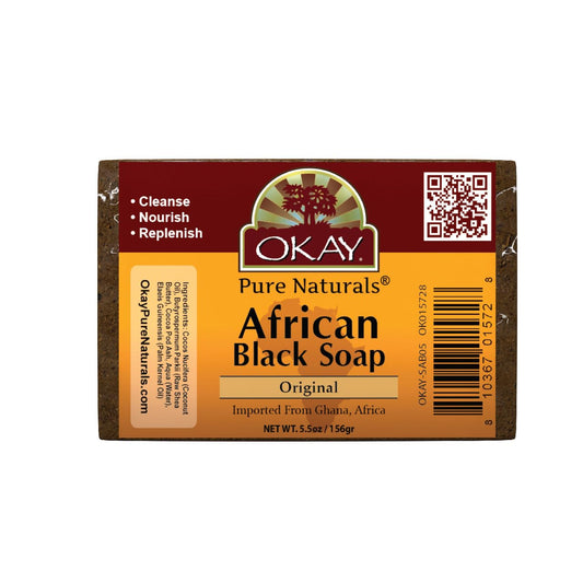 OKAY AFRICAN BLACK ORIGINAL SOAP 5.5oz / 142gr