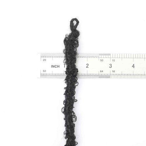 Long Butterfly Locs Crochet Hair With Goddess Locs Curly Ends 28 Inch Distressed Locs Crochet Hair For Black Women Hair Extensions (28 Inch, 6packs,1B)