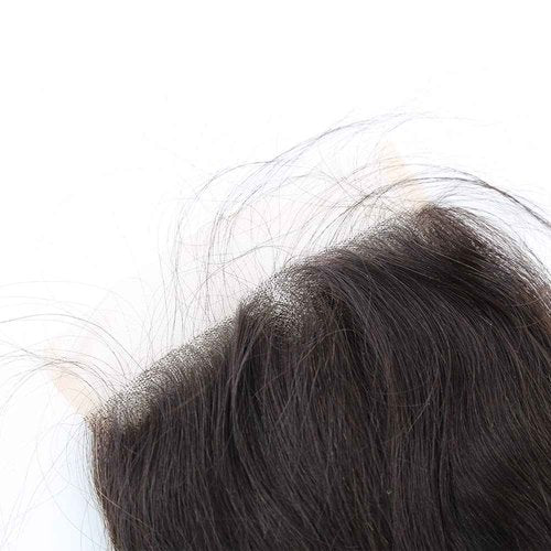 Sent Hair Remy Human Hair 5x5 Lace Closure with Baby Hair Loose Deep Wave Unprocessed Virgin Human Hair Free Part Natural Color 14 inch
