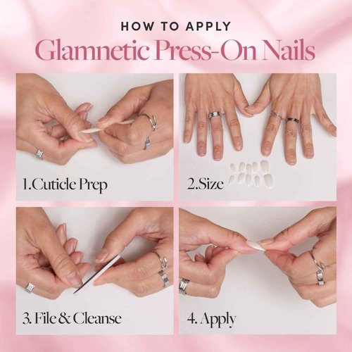 Glamnetic Super Strong Brush On Nail Glue (3 Bottles) | Brush Tip Applicator, Mess Free, Travel Friendly, Vegan | Durable & Long-Lasting | .24 fl. oz.