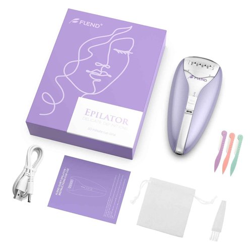 Silent Epilator for Women, 2-Speed Facial & Body Hair Remover, Smooth Glide Technology, for Face, Legs, Bikini & Arms