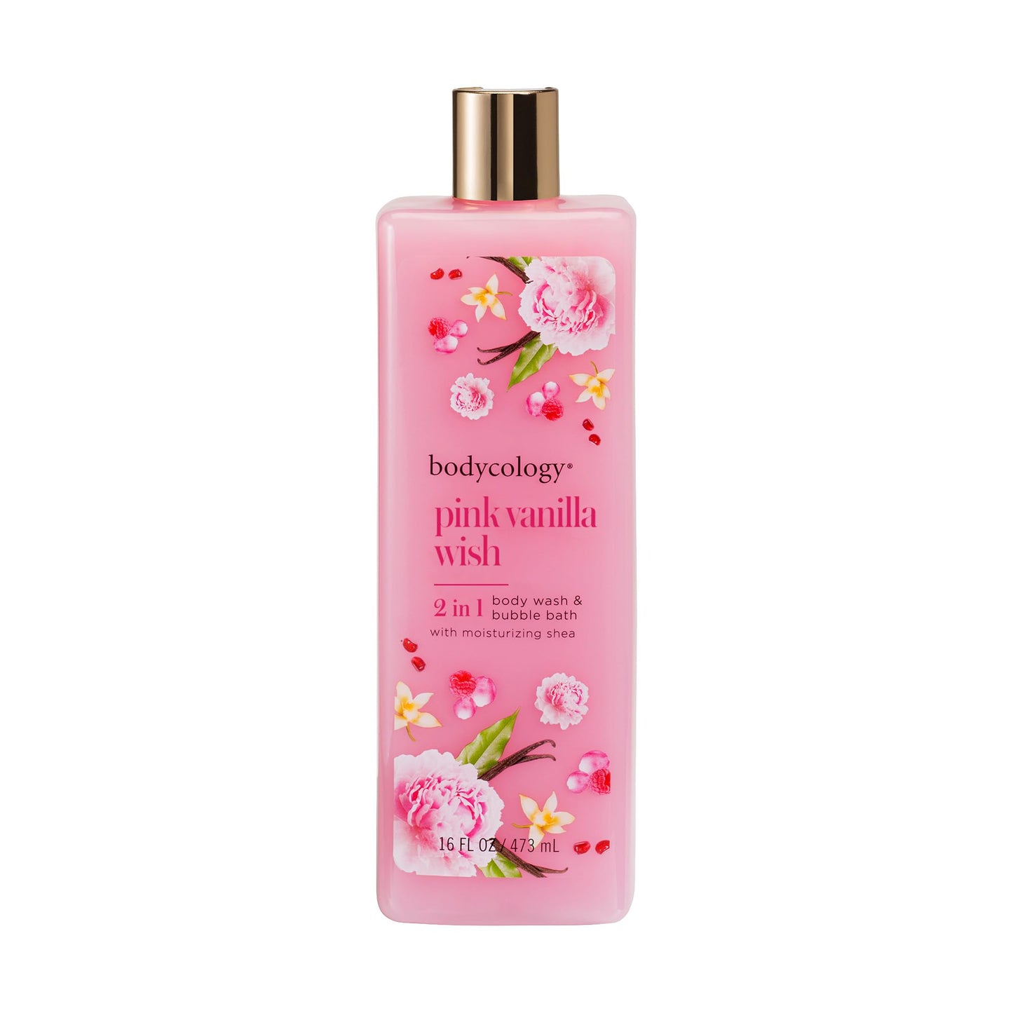 Bodycology Pink Vanilla Wish Body Wash Women 16 oz (Pack of 3)