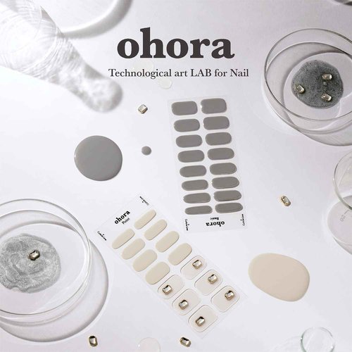 Ohora Semi Cured Gel Nail Strips (N Cream Cotton, Pink, Beige) - The Daily Trio - Works With Any Nail Lamps, Salon-Quality, Long Lasting, Easy to Apply & Remove