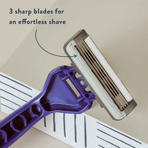 Harry's Men's Disposable Razors, 3-Blade Razors with Lubricating Strip and Pivoting Head, 20 Count