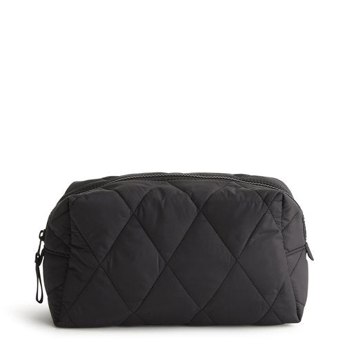 Vera Bradley Women's Featherweight Large Cosmetic Makeup Bag, Moonless Night, One Size
