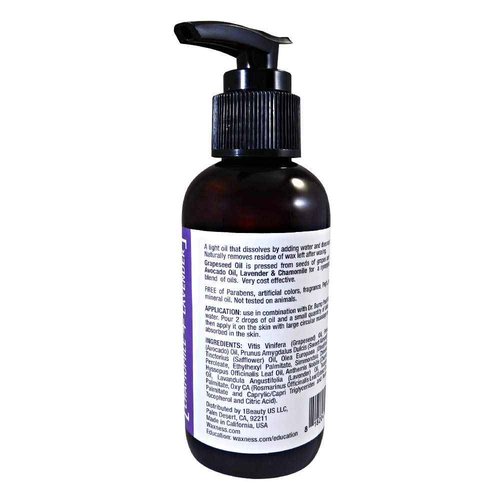 Waxness Dr. Bump Hydrophilic Concentrated Non-Clogging Oil with Grapeseed, Avocado Chamomile and Lavender 4 Ounces (Pack of 2)