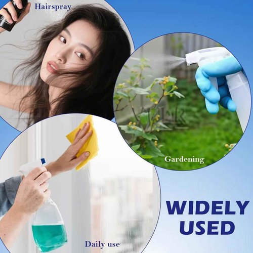 Elandy 6PCS Blue Spray Bottle Nozzels Attachment Heavy Duty Trigger Spray Replacement Sprayer Nozzle Head Plastic 28/400 Spray Bottle Tops Fit for Standard 8oz/16oz Bottle