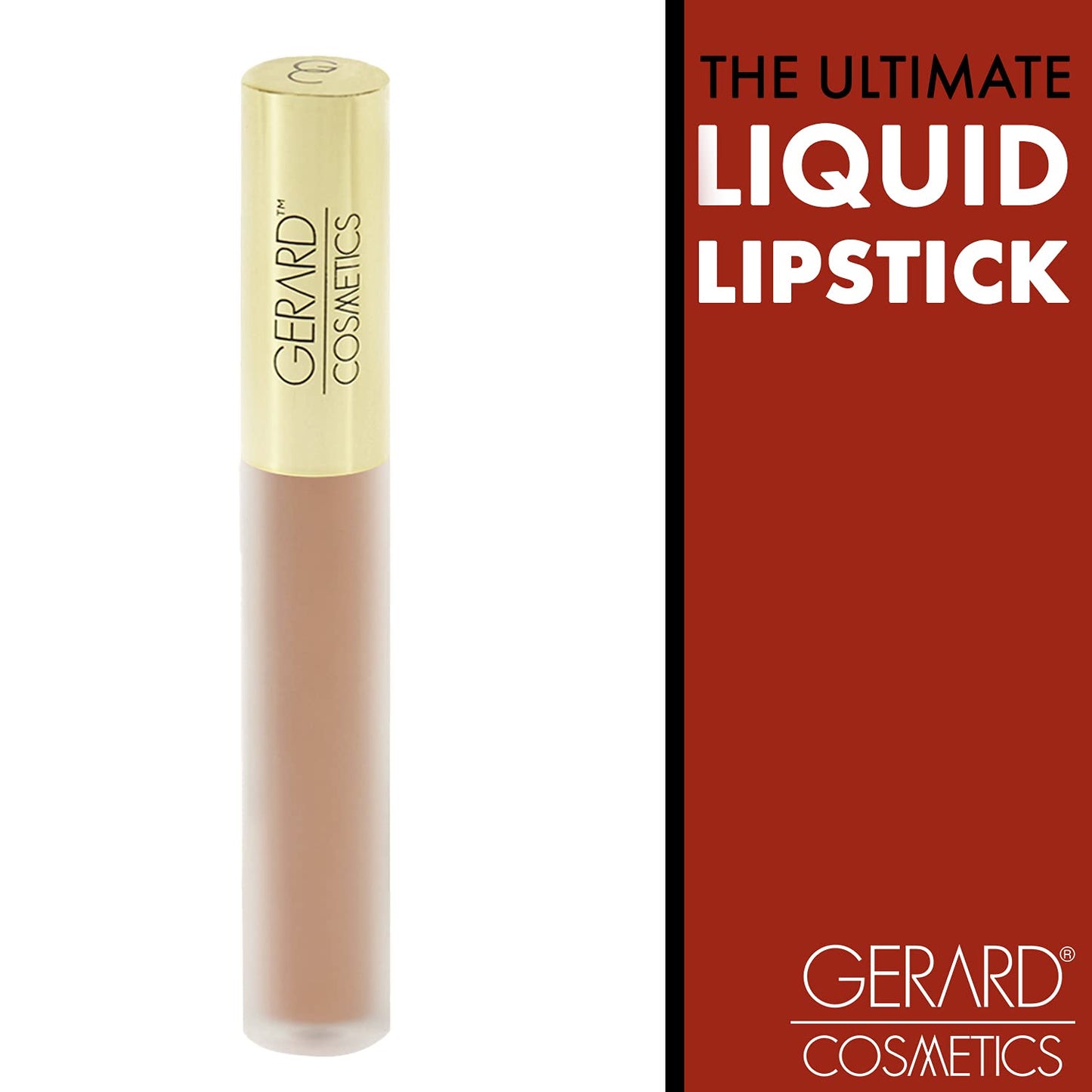 Gerard Cosmetics HydraMatte Liquid Lipstick Aphrodite, Nude Peach Lipstick with Matte Finish, Long Lasting and Non Drying, Super Pigmented Fully Opaque Lip Color