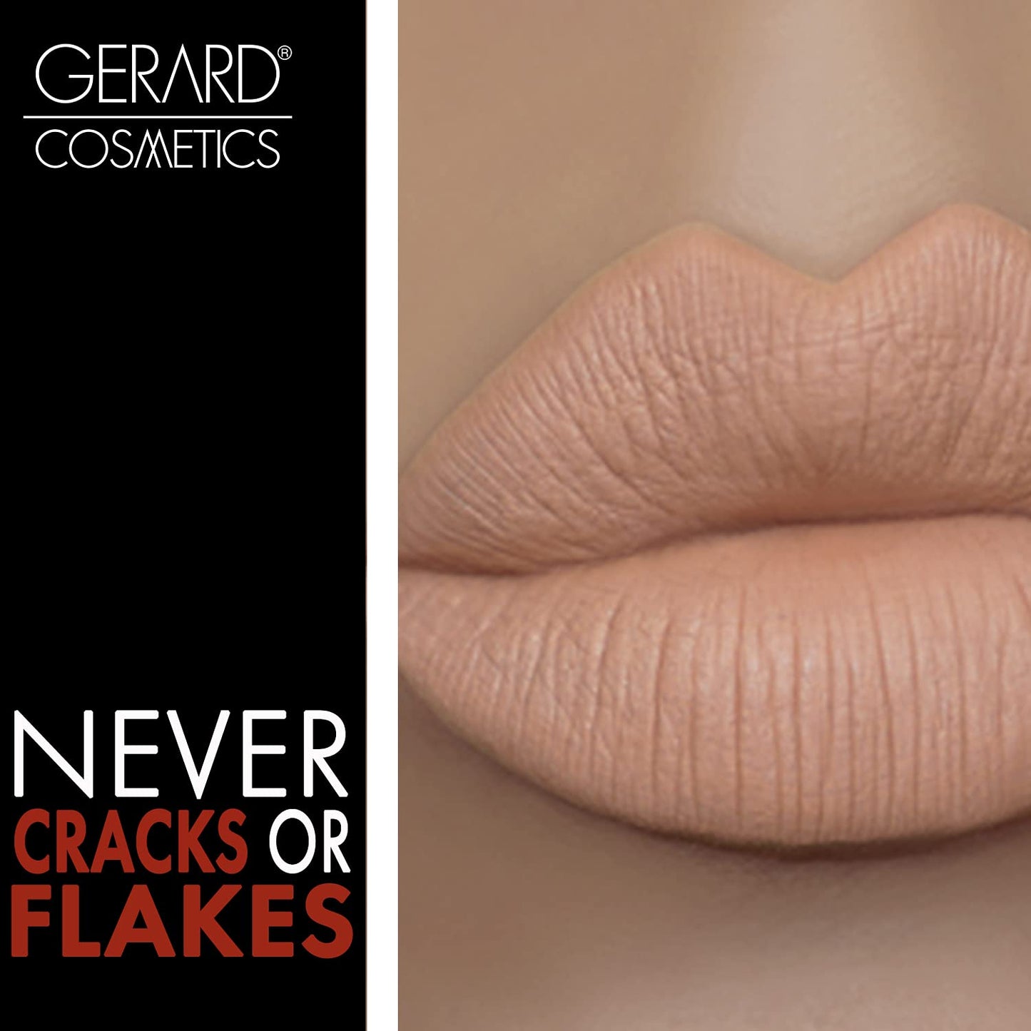 Gerard Cosmetics HydraMatte Liquid Lipstick Aphrodite, Nude Peach Lipstick with Matte Finish, Long Lasting and Non Drying, Super Pigmented Fully Opaque Lip Color