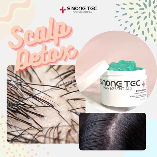 Simone Tec Hair Essentials Dermo Pre-After Capillary Mask 236ML Purifying, Revitalizing and Balancing Action on the Scalp and Hair