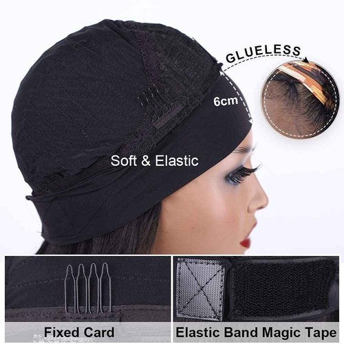 Rebasar Headband Wigs Human Hair 10 Inch Glueless Short Curly Headband Wigs for Black Women Human Hair None Lace Front Wear and Go Wigs Natural Black