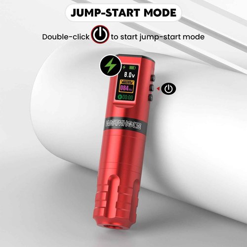 Wormhole Professional Wireless Tattoo Kit with 1800mAh Battery, Complete Set Including Tattoo Needles, Ink, and Everything Needed for Beginners - WTK284