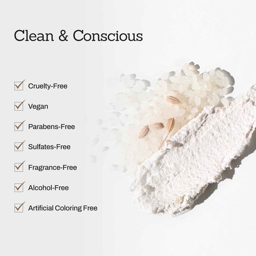 Rice Wash-Off Mask - Korean Glass Skin Face Mask Skincare - Hydrating Rice Clay Mask for Face - Natural Exfoliants Gently Improve Skin Texture, Even Skin Tone, and Restore Radiant Glow, 6.76 fl.oz