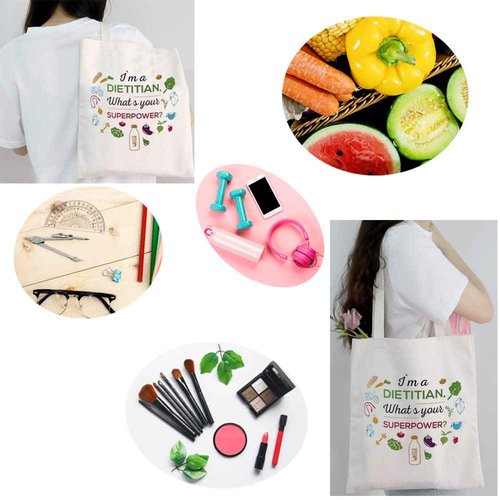 MEIKIUP Dietitian Cosmetic Makeup Bag Nutritionist Gift RD Registered Dietitian Gifts Dietitian Graduation Gift Travel Makeup Bag (DietitianSuperToteBag)