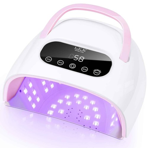 LetGoShop Professional UV Nail Lamp, 168W UV Light for Gel Nails, Nail Dryer with Auto Sensor & 4 Timer Settings Fast Curing Polish, Salon & Home Manicure DIY