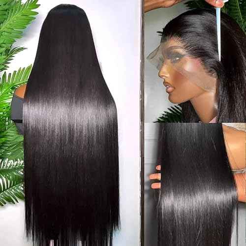 VIPbeauty 13x6 Lace Front Wigs Human Hair Pre Plucked 180 Density Straight HD Transparent Glueless Wigs Human Hair 13x6 Straight Lace Frontal Wigs Human Hair Wigs for Women 22 Inch