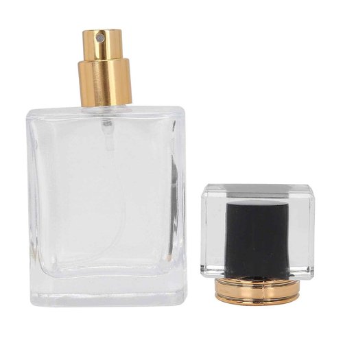 Brrnoo 50ml Empty Perfume Bottle, 6 Pieces Small Empty Vials and Sprayers for Travel, Refillable Glass Perfume Bottle Empty Spray Bottle Perfume Atomizer Dispenser