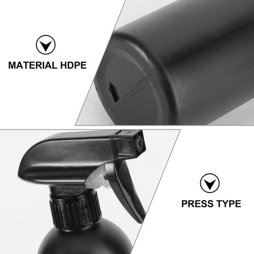 DOITOOL 4pcs Refillable Plastic Spray Bottles Portable Atomizer for Car Garden Kitchen Hdpe Container with Random Pump Head Style for Cleaning Hair Care