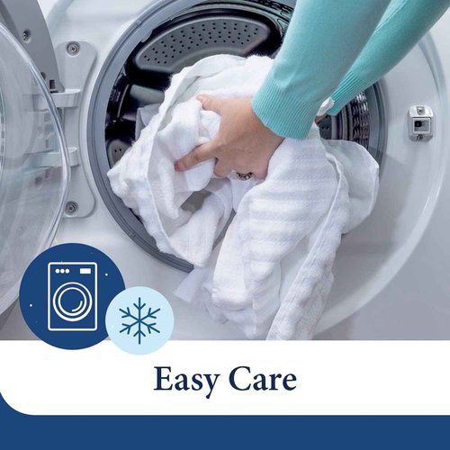 Cosy House Collection Luxury Rayon Derived from Bamboo Blend 2-Pack Towel Set - Ultra Soft, Absorbent and Quick Drying - Plush Cotton Hotel Spa Quality - 14" x 14" (Washcloth, White)