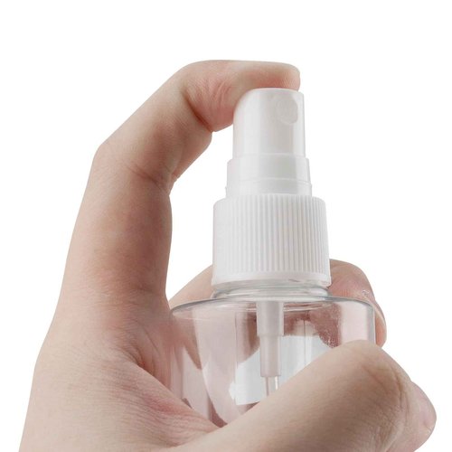 SINJEUN 50 Pack Clear Plastic Spray Bottles with Caps, 4 oz Spray Bottles Mist Sprayer, Refillable Empty Fine Mist Spray Bottle Mini Travel Size Spray Bottles, Leak Proof and BPA-Free