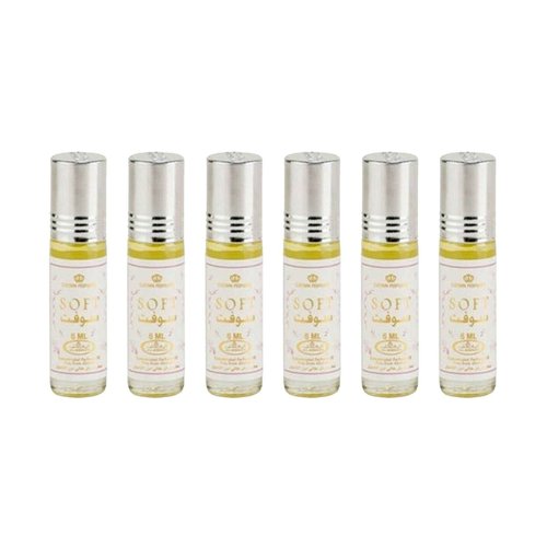 Al Rehab Soft Concentrated Perfume Rollerball 6 Ml/0.20 Oz (Pack Of 6)