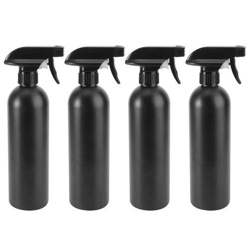 DOITOOL 4pcs Refillable Plastic Spray Bottles Portable Atomizer for Car Garden Kitchen Hdpe Container with Random Pump Head Style for Cleaning Hair Care