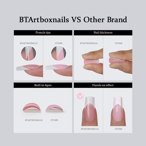 btartboxnails French XCOATTIPS & Solid Nail Gel Set