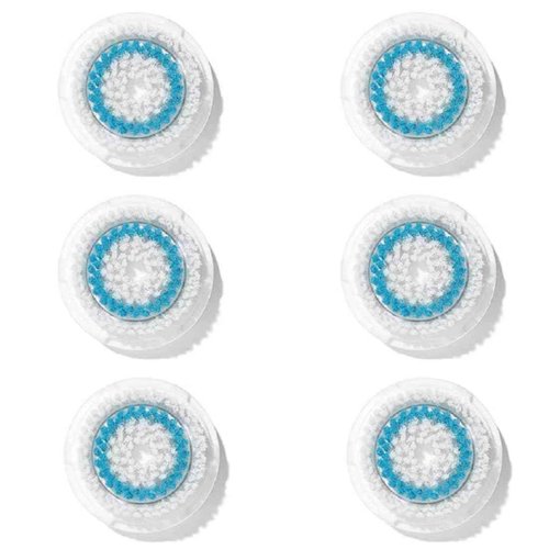 Clarisonic Facial Cleansing Brush Head Replacement for Mia 1, Mia 2, Mia Fit, Alpha Fit, Smart Profile Uplift, Deep Pore, 6 Count