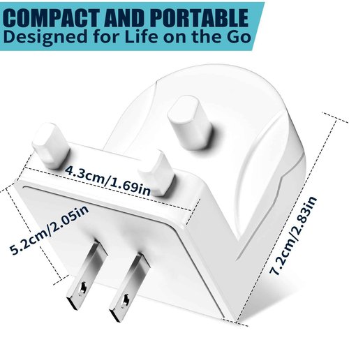 Wireless Electric Toothbrush Wall Charger Compatible with Oral-B and Braun Models (Excluding iO 7/8/9/10 and Pulsonic Series)